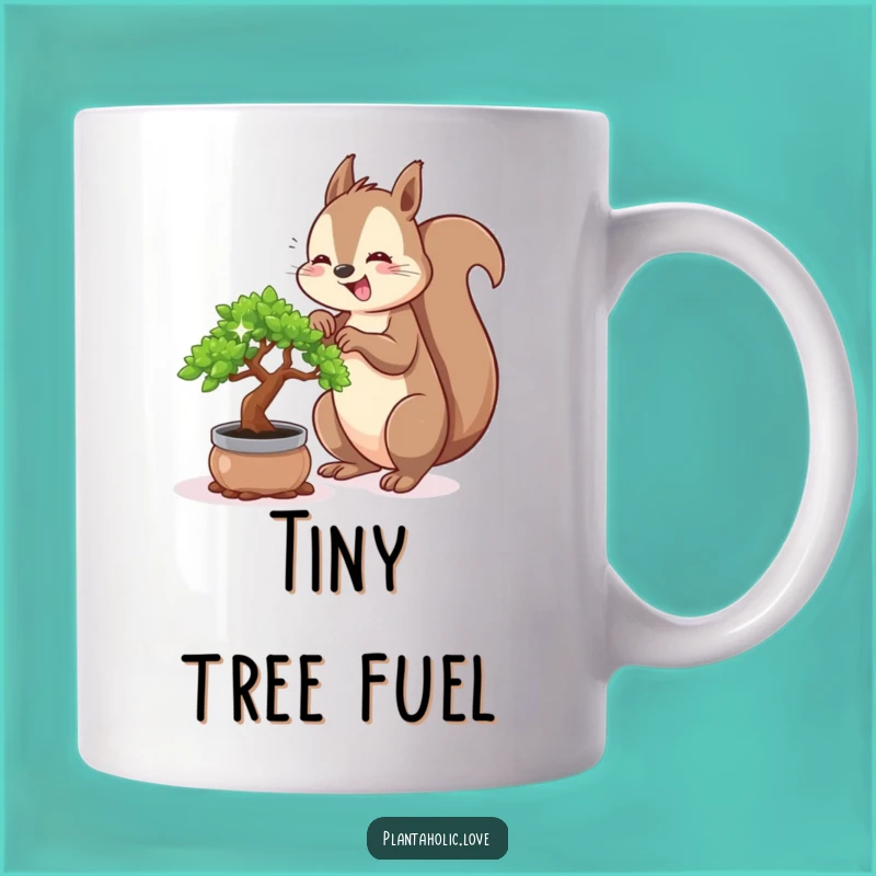 Funny Squirrel Bonsai Mug: Hilarious Gift for Gardeners